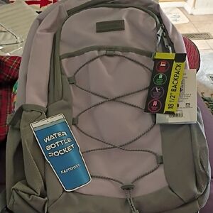 Eastsport Gray and Lavender Backpack